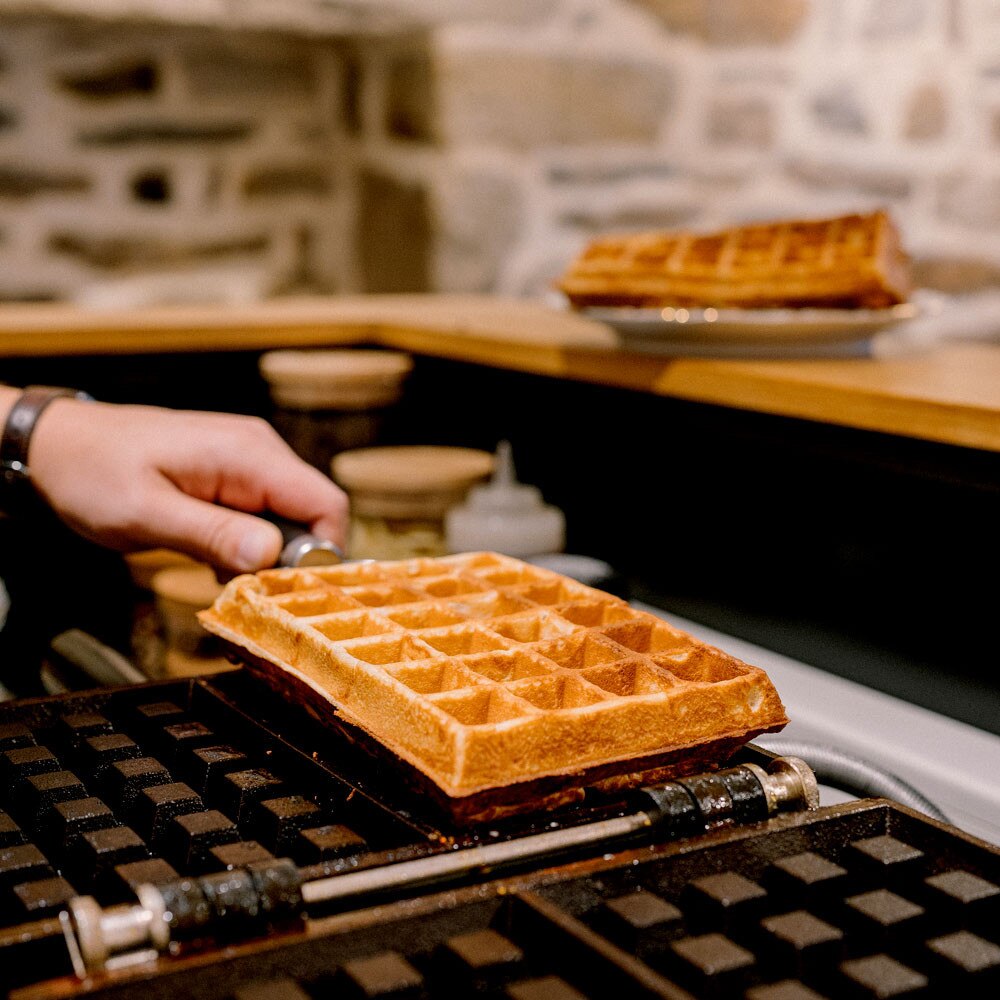 Krampouz 90 Degree Waffle Maker - 4x6 Brussels